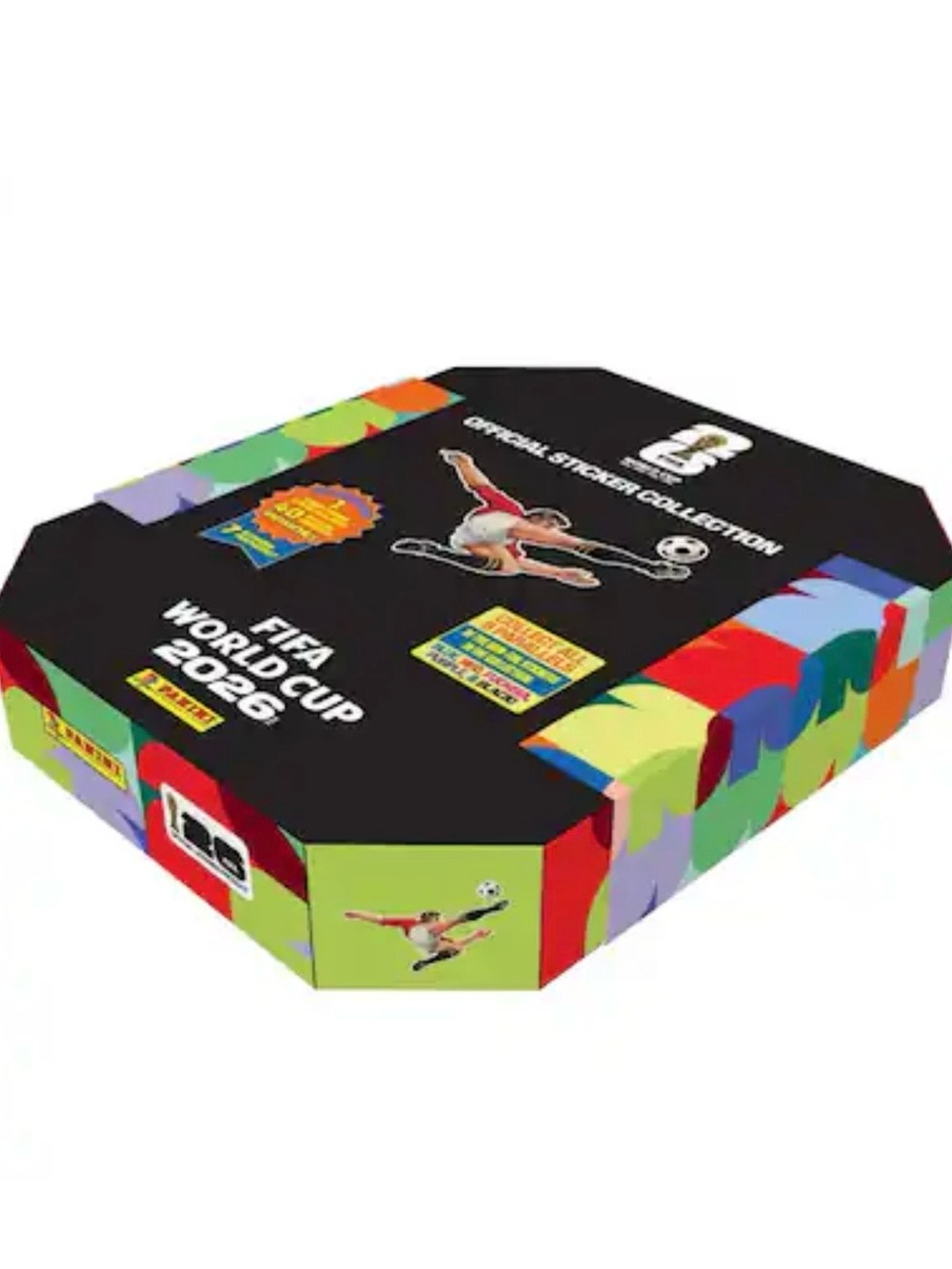 Panini FIFA World Cup 2026 Sticker Box - Black, Red, Green, Blue, Yellow, Purple